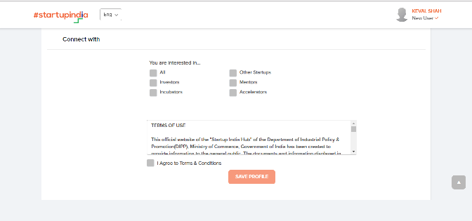 Startup India Registration Process Step-8