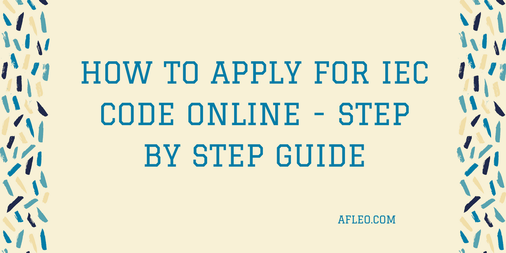 How to Apply for IEC Code