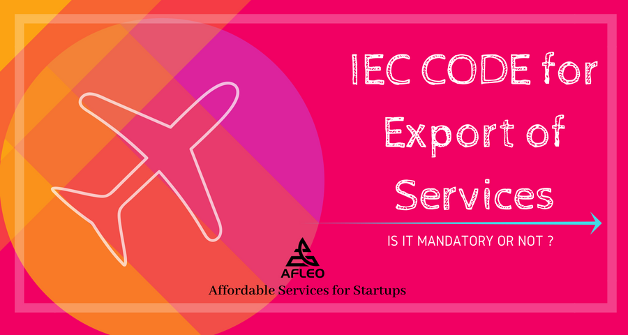 IEC Code for export of services