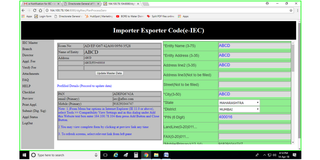 how online to iec apply code Step How to Code   afleo Step Apply IEC for Guide  by  Online