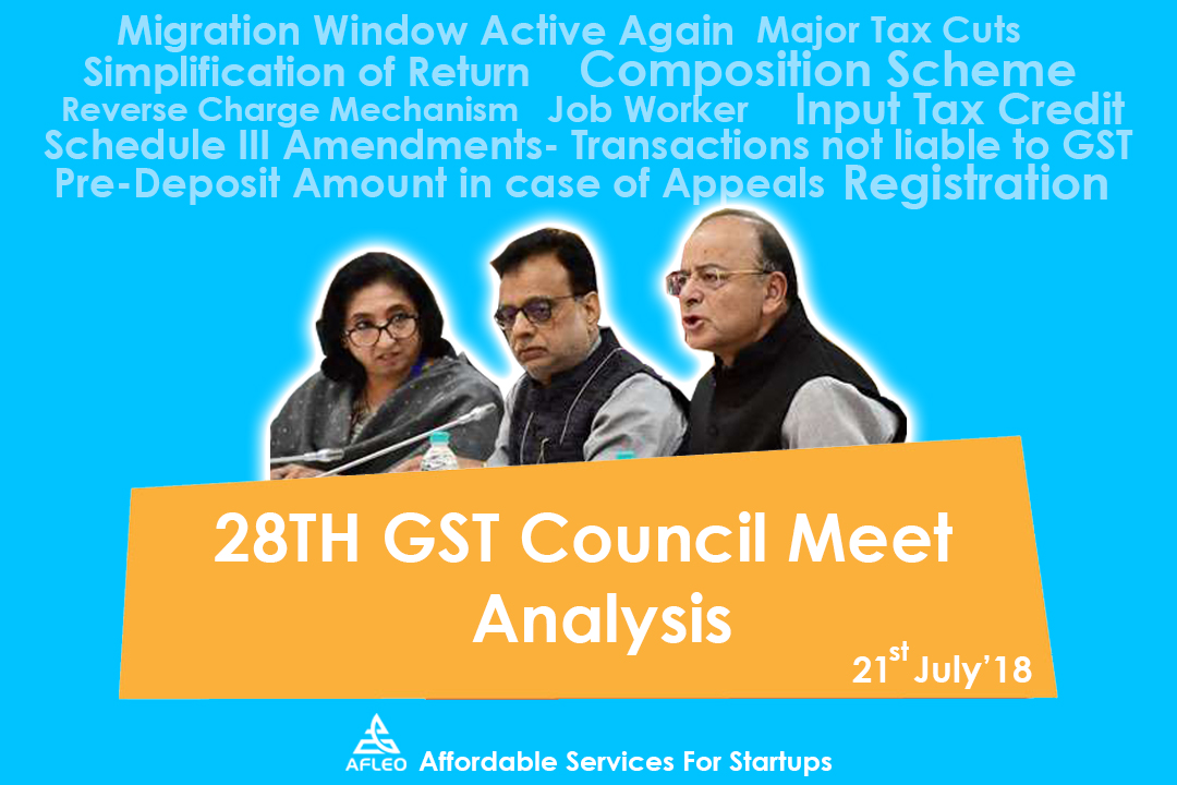 28th GST Council Meeting by Afleo