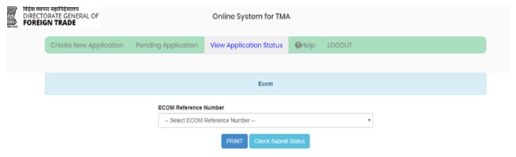 Print Application - transport and marketing assistance (TMA) Scheme