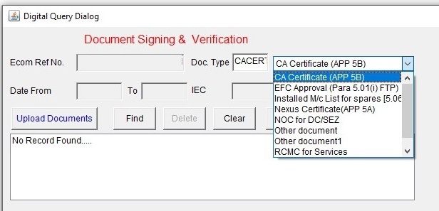 epcg license online application 2020- upload documents