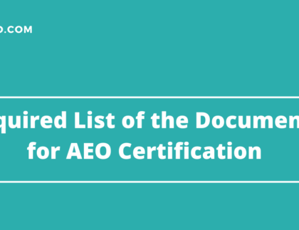 documents required for AEO application