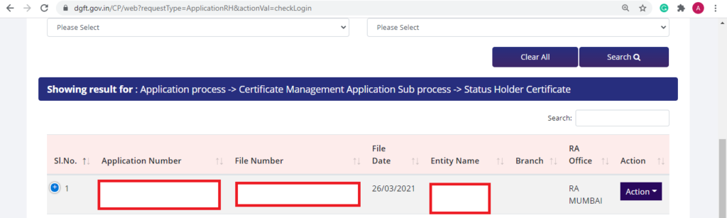 How to apply for Status Certificate online