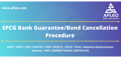 BG / Bond Cancellation under EPCG