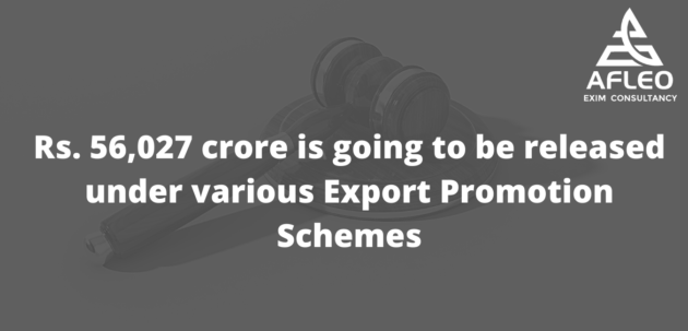 Release of Rs 56,027 Cr under various incentive schemes