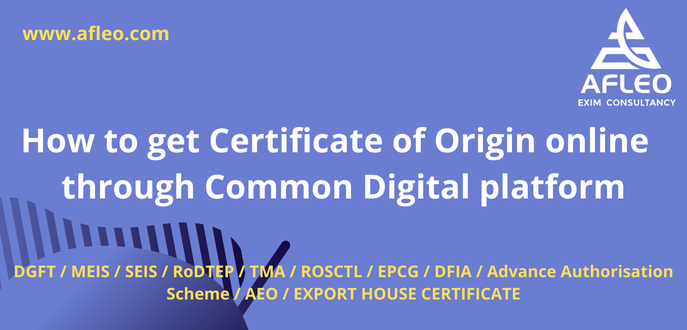 Certificate of Origin (CoO)